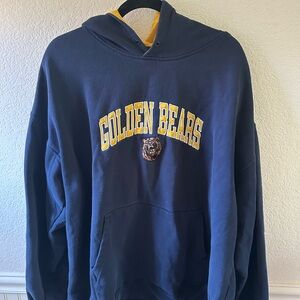 Vintage Golden Bears Navy Hoodie with Yellow hood